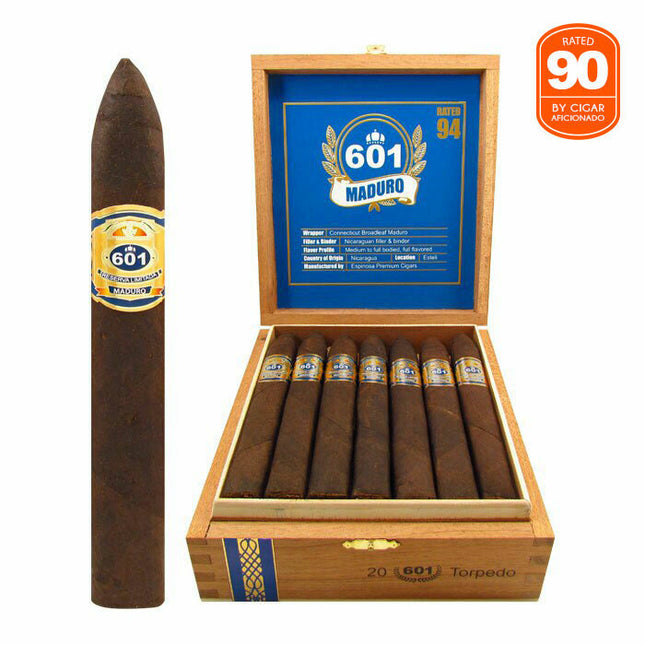 601 Blue Label Maduro Torpedo