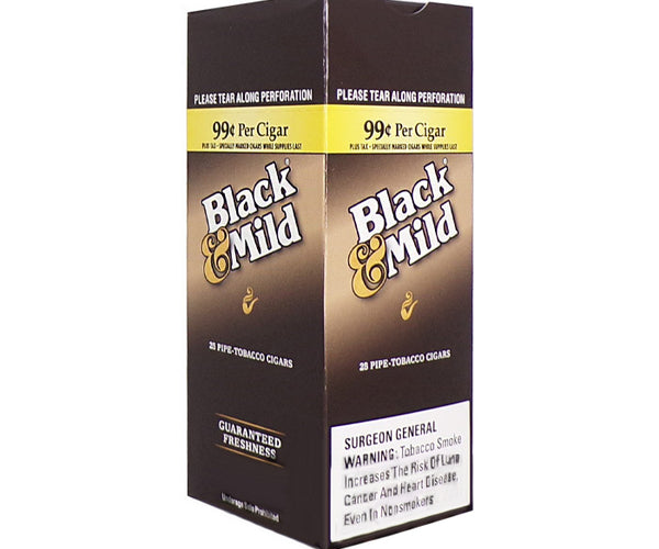 black & mild homogenized tobacco wrapper Cigars Leaf Box o Black and Mild Regular |