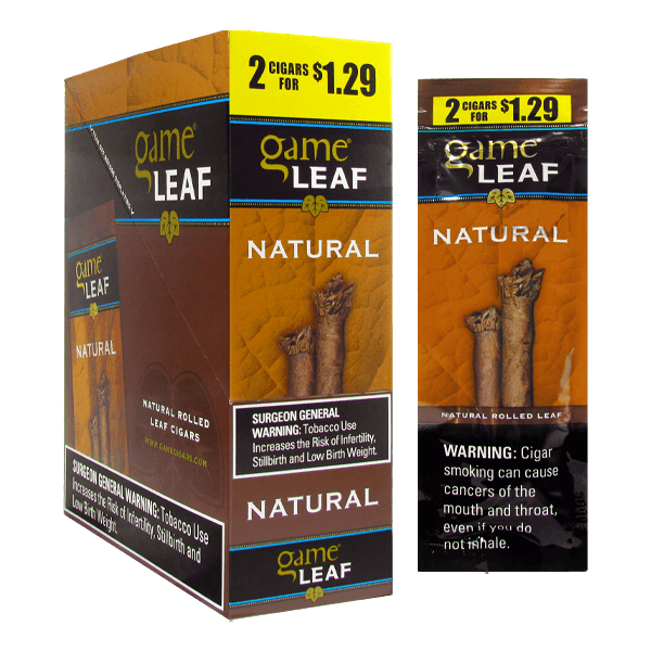 Garcia y Vega Game Leaf Natural 2 for $1.29