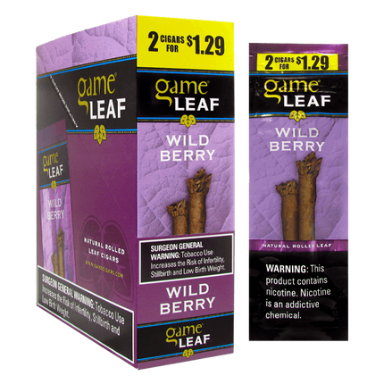 Garcia y Vega Game Leaf Wild Berry 2 for $1.29