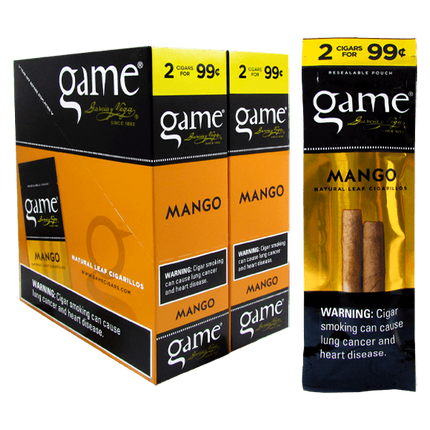 Game Cigarillos Mango 2 for $0.99