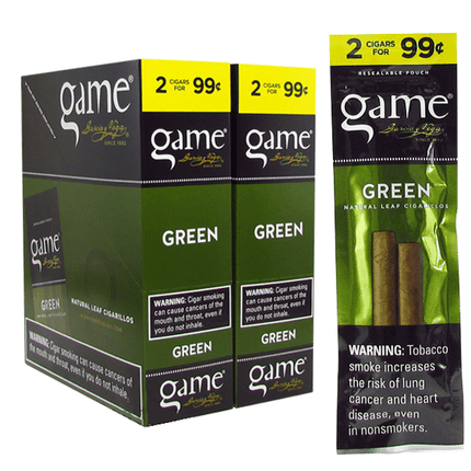 Game Cigarillos Green 2 for $0.99