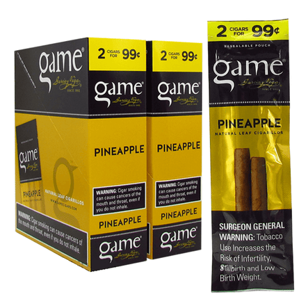 Game Cigarillos Pineapple 2 for $0.99