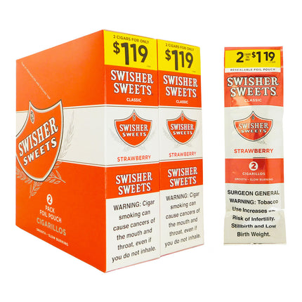 Swisher Sweets Cigarillos Strawberry 2 for $1.19