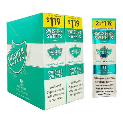 Swisher Sweets Cigarillos Tropical Fusion 2 for $1.19