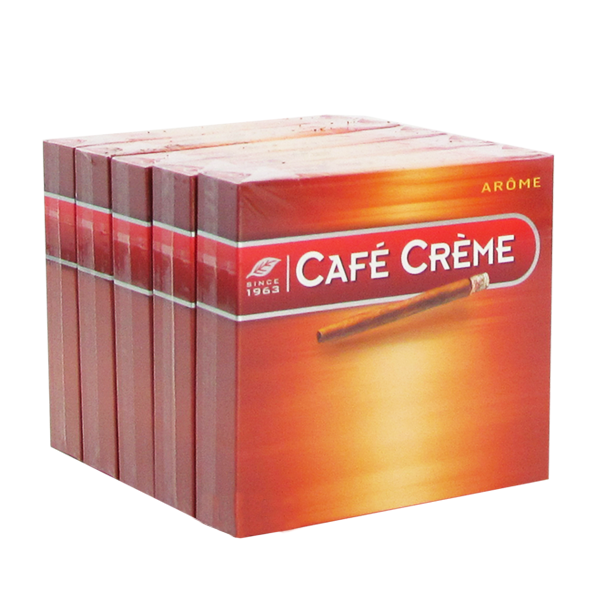 cafe creme tobacco CAO Original Small Cigars 5 Packs of 20 Stock Cafe Creme Arome The